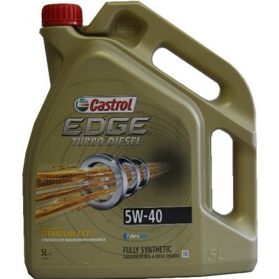 Castrol Edge FST Turbo Diesel 5W-40 5 l – Zboží Mobilmania