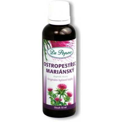 Dr. Popov Tinktura Ostropestřec mariánský 50 ml