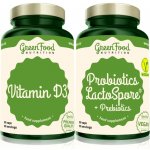Greenfood Nutrition Probiotics lactoSpore prebiotics 60 tobolek + vitamin D3 60 tobolek – Hledejceny.cz