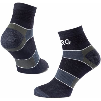 Warg Trail pánské ponožky Low Wool černá/zelená