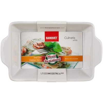 Banquet Zapékací forma obdélníková 20,5x12cm Culinaria White – Zboží Mobilmania