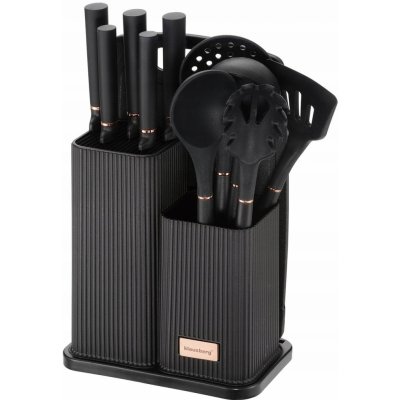 Klausberg Sada kuchyňských nožů v bloku kuchyňské náčiní deska 12 ks 7835 – Zboží Dáma