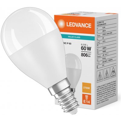 LEDVANCE Žárovka LED 7,5W-60 E14 2700K 200° CLASSIC – Hledejceny.cz