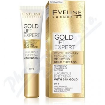 Eveline Cosmetics Gold Lift Expert Luxusní zlatý krém na oči a víčka 15 ml