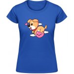 Gildan Soft-Style Design se srdíčkem a psem Královská modrá – Sleviste.cz