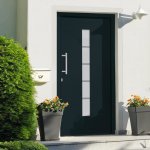 VidaXL Marketos Vchodové dveře hliník a PVC antracitové 110 x 210 cm – Hledejceny.cz