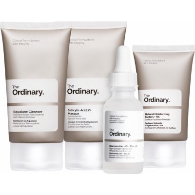 The Ordinary The Balance čisticí emulze 50 ml + maska 50 ml + sérum 30 ml + hydratační krém 30 ml dárková sada