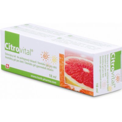 HerbPharma Citrovital Dentální gel pro děti 18 ml – Zboží Mobilmania