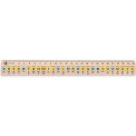 Metrie Didakt-M07 Dřevěné pravítko s potiskem Morseovka 25 cm – Zboží Dáma