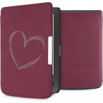 KW Mobile Brushed Heart KW5574701 pro Pocketbook 614/615/624/625/626 tmavě červené – Zboží Mobilmania