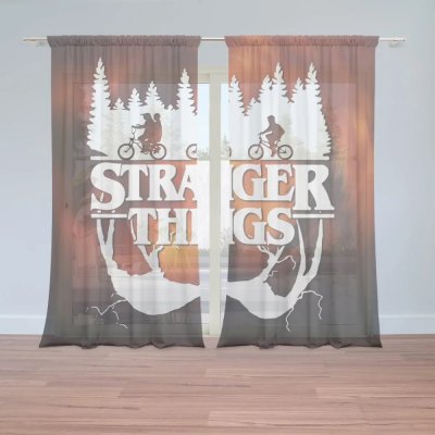 Záclony Stranger Things Glow: 2ks 150x250cm – Hledejceny.cz