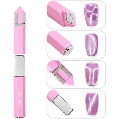 Molly Nails Magnet na Cat Eye 4 v 1 růžový – Hledejceny.cz