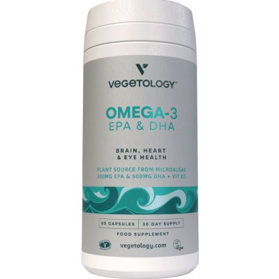 Vegetology Vegetology Omega-3 Opti3, EPA a DHA + vitamín D3, 60 kapslí
