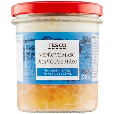 Tesco Vepřové maso ve vlastní šťávě 300 g – Zboží Dáma