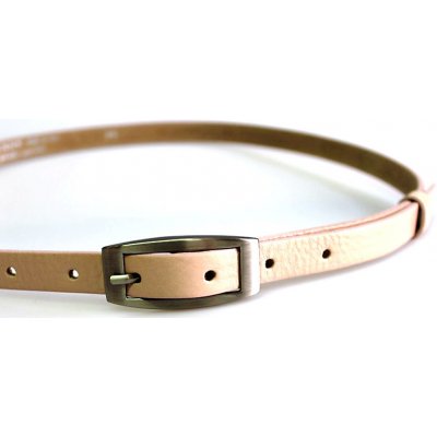 Penny belts dámský kožený opasek 15-2-02 béžový – Zboží Mobilmania