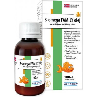Generica 3-omega FAMILY olej 100 ml – Hledejceny.cz