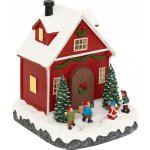 Fééric Lights and Christmas Vánoční domek, 16 LED, 18,5 cm bordó – Hledejceny.cz