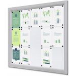 Jansen Display Venkovní uzamykatelná vitrína Slim 15 x A4 1190 x 1012 mm – Sleviste.cz