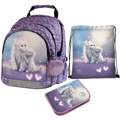 Ulitaa Juno batoh Kočky, 3dílný set – Zboží Mobilmania