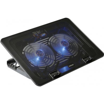 EVOLVEO A101, chladicí podstavec pro notebook, pro ntb až 17", 2x ventilátor, regulace otáček, posvícení, USB DCX-A101 S