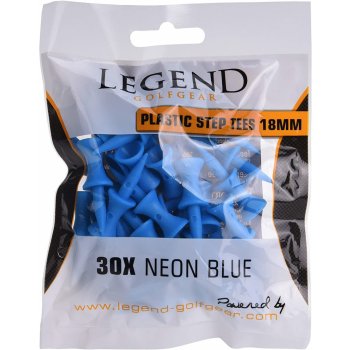 Legend Plastic Golf Step Tees 18mm 30ks modrá