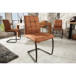 FurniGo Modena vintage světle hnědá – Zboží Dáma
