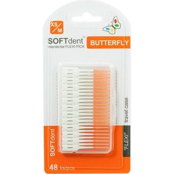SOFTdent Butterfly dentál. párátka FLEXI PICK 48 ks
