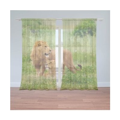 Sablio Záclony Lev a lvice: 2ks 150x250cm – Hledejceny.cz