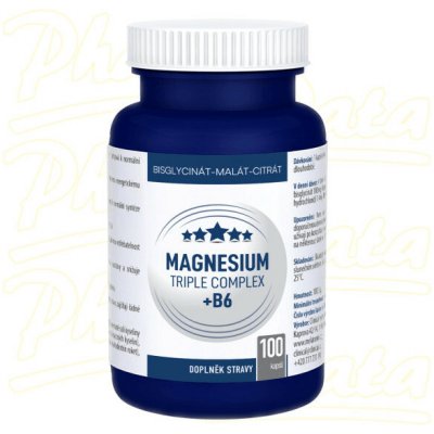 CLINICAL Magnesium triple complex + B6 100 kapslí – Hledejceny.cz