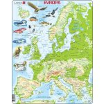 Jaku Trade Mapa EVROPY geografická 87 dílků – Hledejceny.cz