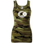 Florbal míček dámské Maskáčové tílko Zelený maskáč – Zboží Dáma