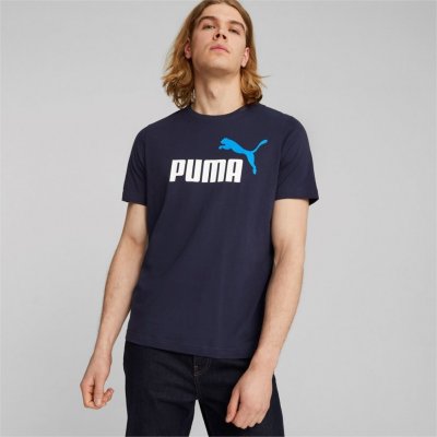 Puma pánské triko ESS+ 2 COL LOGO TEE 586759-07 Blue