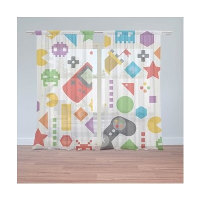 Sablio Záclony Videohra: 2ks 150x250cm – Hledejceny.cz