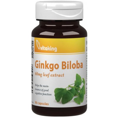 Vitaking Ginkgo Biloba 60 mg Leaf Extract 90 kapslí – Hledejceny.cz