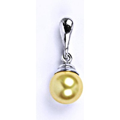Čištín Stříbrný přívěšek se Swarovski gold perlou, P 1193/22