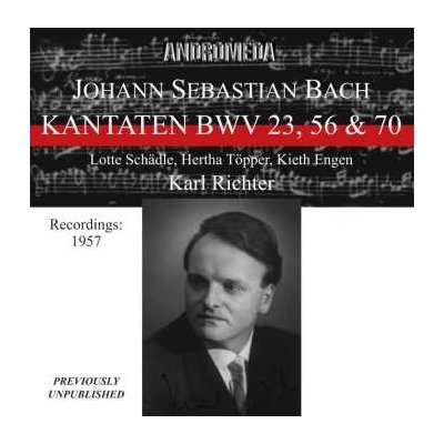 Johann Sebastian Bach - Kantaten Bwv 56 & 82 CD – Hledejceny.cz