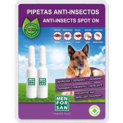 Antiparazitika Menforsan Spot-on Antiparazitní pipeta proti blechám a klíšťatům pro psy 2 x 1,5 ml