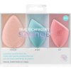 Houbička na make-up Real Techniques Sponge+ Miracle Cleanse čisticí houbička na obličej 1 ks + Miracle Airblend precizní houbička na make-up 1 ks + Miracle Powder precizní houbička na make-up 1 ks