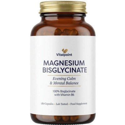 Vitalpoint Premium Magnesium Bisglycinate + B6 180 kapslí – Hledejceny.cz