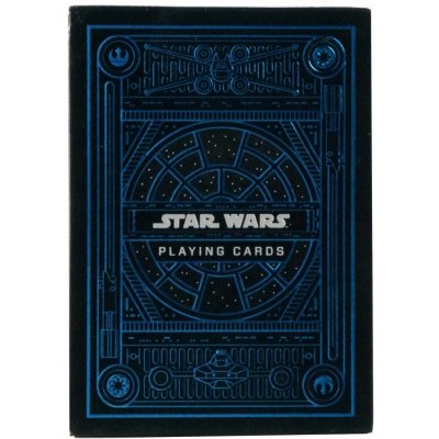 Bicycle Star Wars Dark Side Light Speciální edice Stříbrno-modré hrací karty