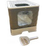 Maxpet krytá toaleta 50 x 41 x 37 cm – Sleviste.cz