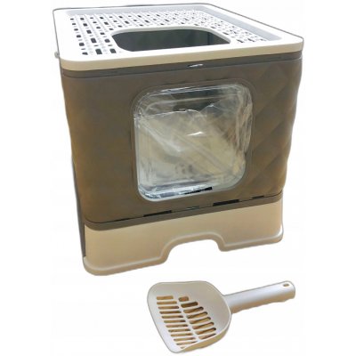 Maxpet krytá toaleta 50 x 41 x 37 cm – Sleviste.cz