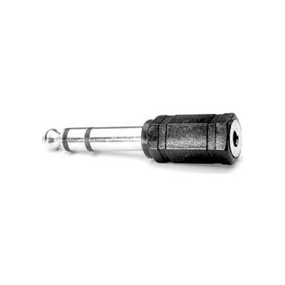 Audio Redukce, Jack (6,3mm) M-Jack (3,5mm) F, 0, stereo, černá, Logo, blistr – Hledejceny.cz