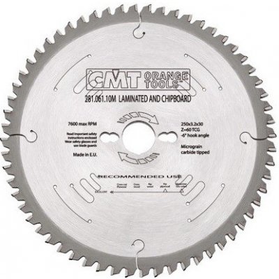 CMT TOOLS Pily na laminátové desky 300mm CMT HM300x3,2x30 Z96 281.096.12M – Zboží Mobilmania