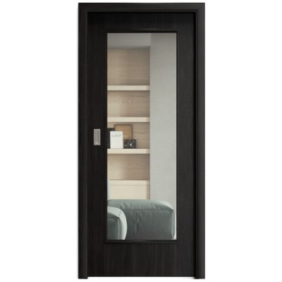Sapeli Elegant Komfort M40 posuvné ořech královský 80 x 210 cm Čiré sklo – Hledejceny.cz