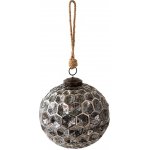 Clayre & Eef Černá antik skleněná koule Hexagon Black S Ø 10*10 cm – Hledejceny.cz