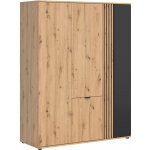 Black Red White Vabres 150 cm Dub Artisan / Černá S620-SZF4D – Hledejceny.cz