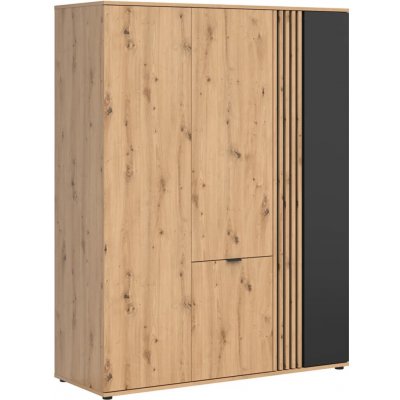 Black Red White Vabres 150 cm Dub Artisan / Černá S620-SZF4D – Hledejceny.cz