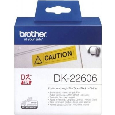 Role filmová Brother DK22606, 62 mm x 15,24 m, žlutá – Hledejceny.cz