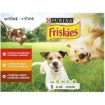 Friskies Adult hovězí kuře jehněčí ve šťávě 12 x 100 g – Sleviste.cz
